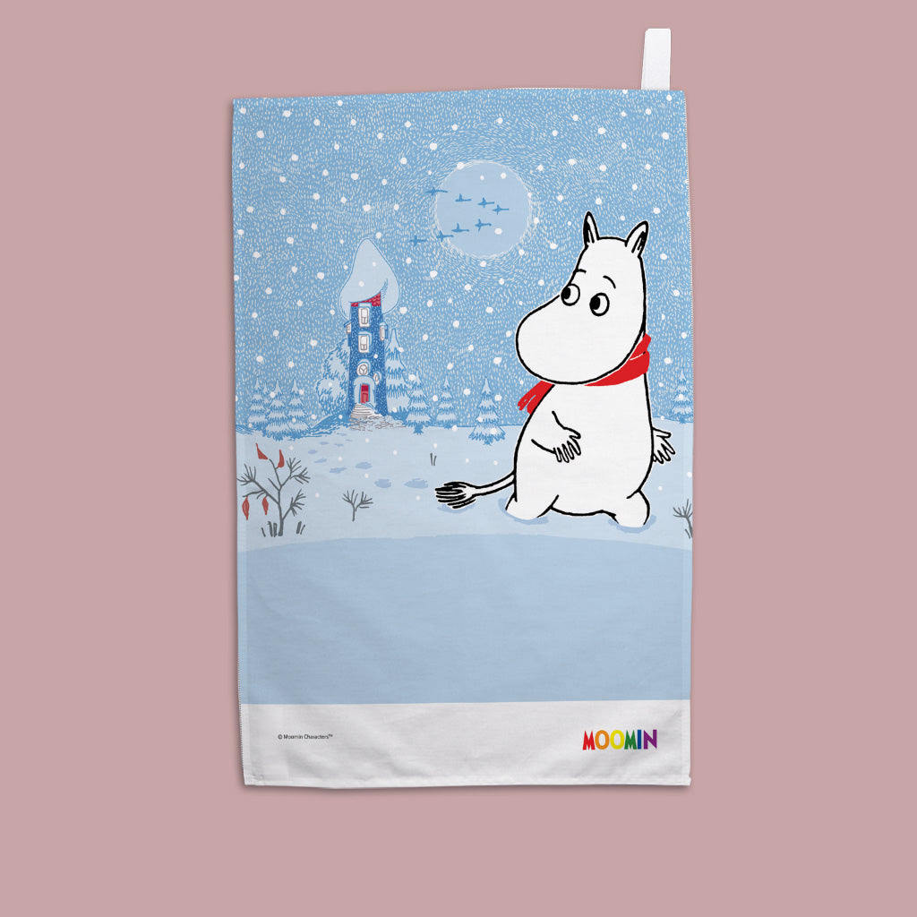 Moomin - snork maiden in the snow Tea Towel