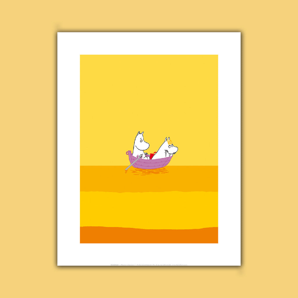 Moomintroll with Moominmamma Art Print