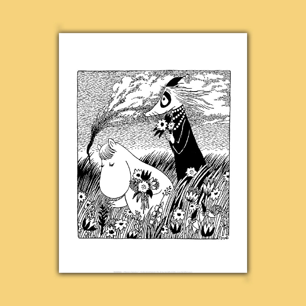 Moomin - Moominmamma and Fillyjonk Art Print