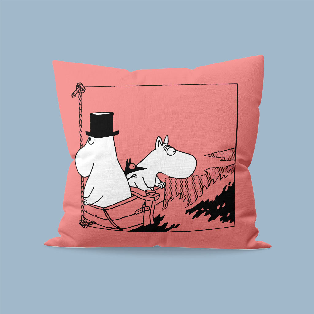 Moominpapa and moomintroll Cushion