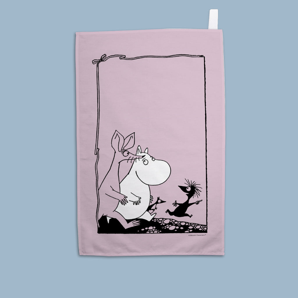 Sniff and moomintroll Tea Towel