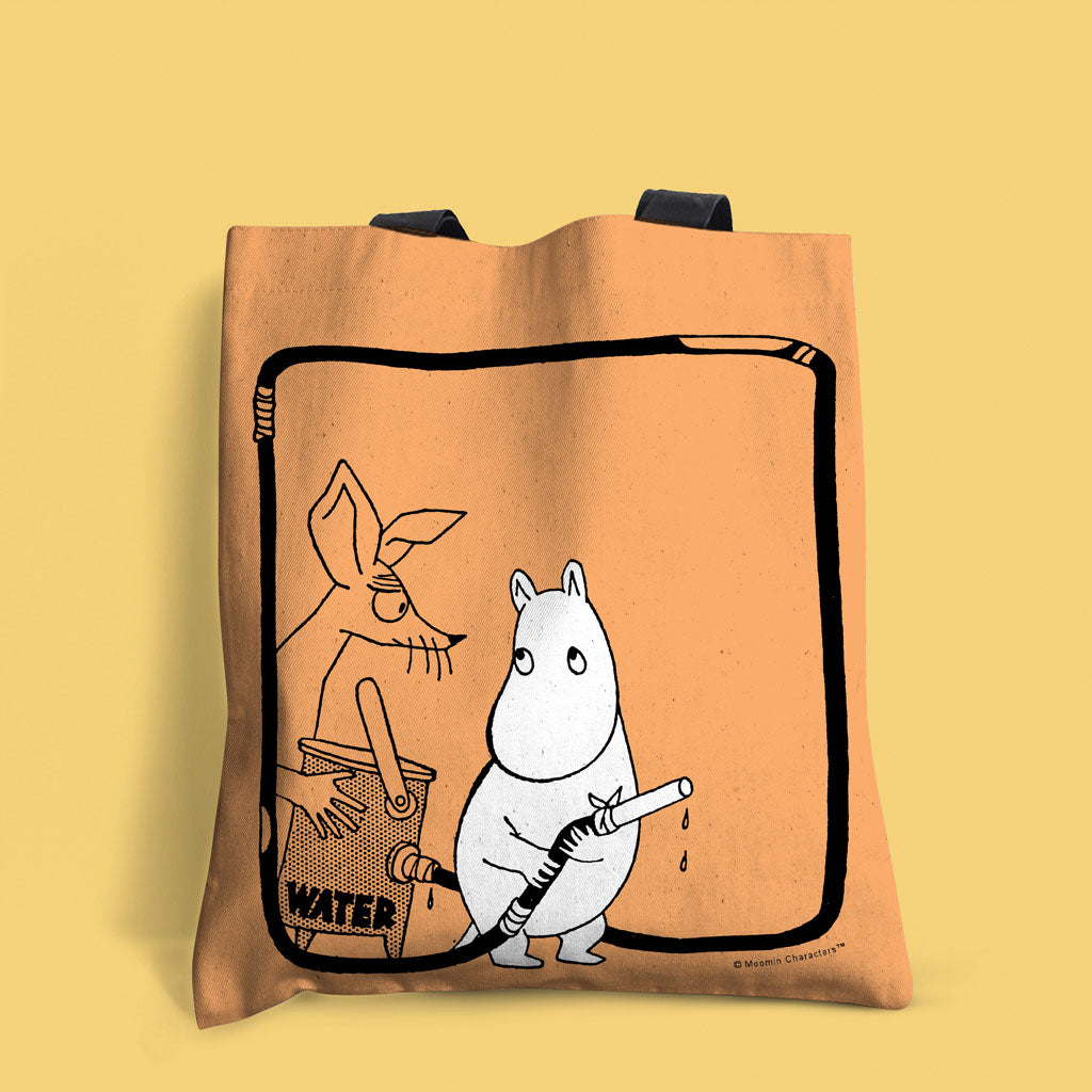 Sniff and Moomin troll wioth water canister Edge-to-Edge Tote Bag