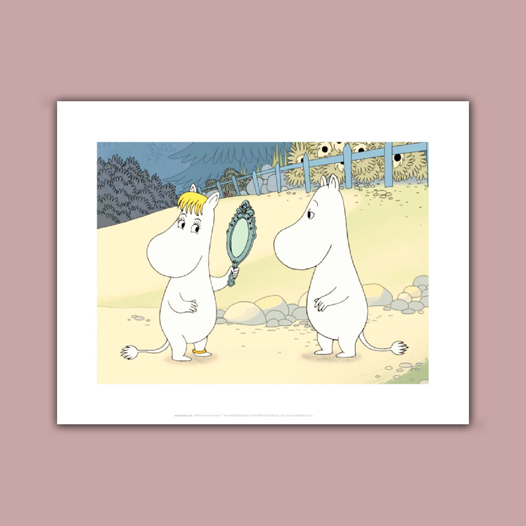 look in the mirror moomin Art Print