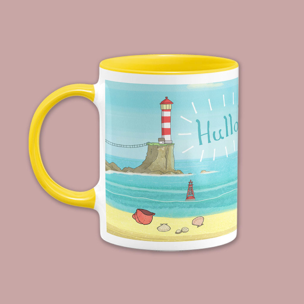 Hullo! Sarah & Duck Coloured Insert Mug