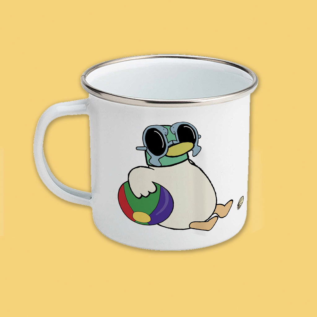 Sarah & Duck Sunny Duck Enamel Mug