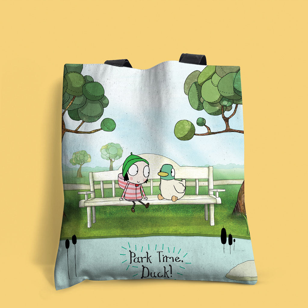 Sarah & Duck - Park Time! Edge-to-Edge Tote Bag