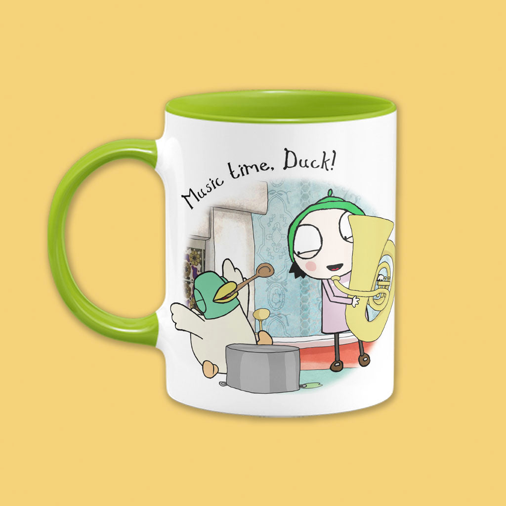 Sarah & Duck Music Time, Duck! Coloured Insert Mug