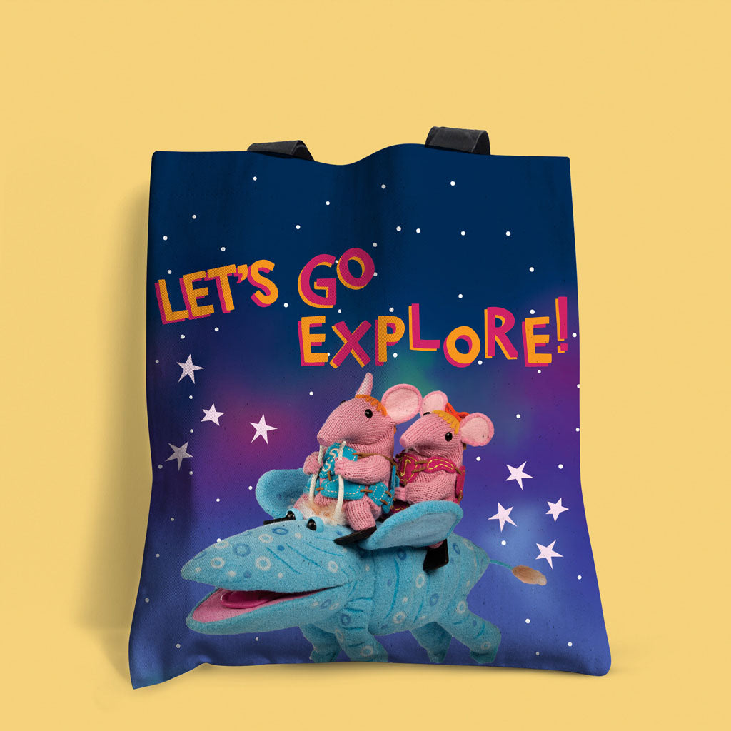 Clangers - Let's Go Explore! Edge-to-Edge Tote Bag