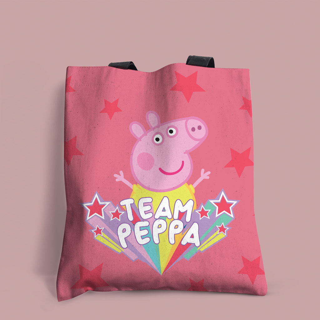Team Peppa Edge-to-Edge Tote Bag