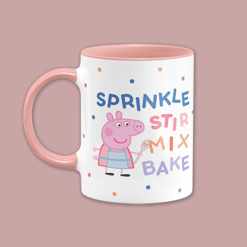 Sprinkle Stir Mix Bake Coloured Insert Mug