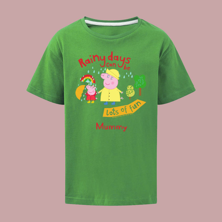 Rainy Days Mummy Pig T-Shirt