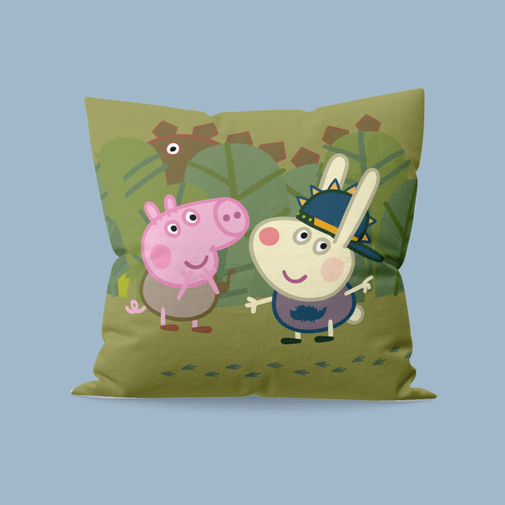 George Pig Dinosaur - Do you think he Saur-us? Cushion
