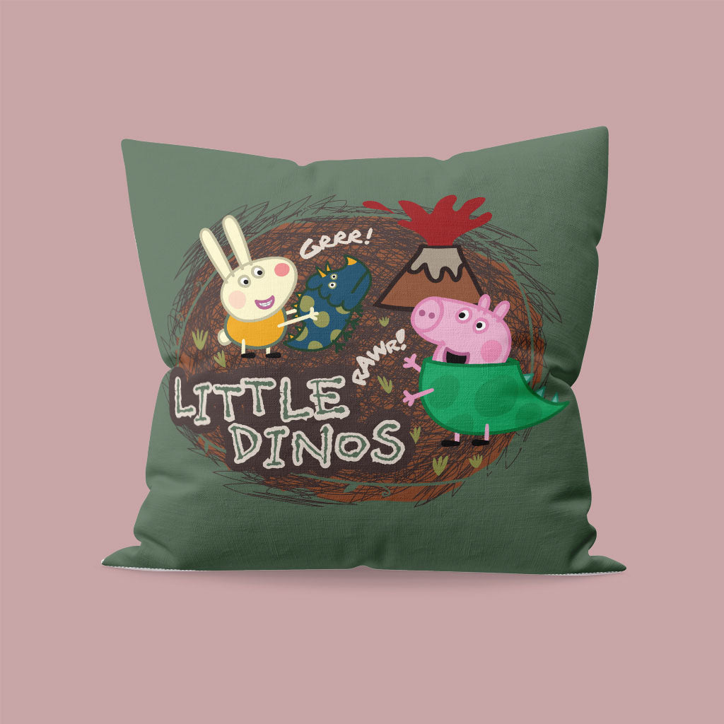 George Pig and Richard Rabbit - Little Dinos Cushion