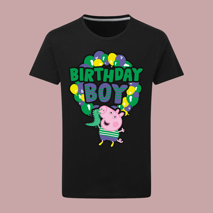 George Pig Birthday Boy Balloons T-Shirt