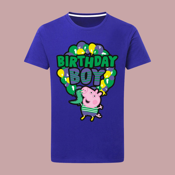 George Pig Birthday Boy Balloons T-Shirt