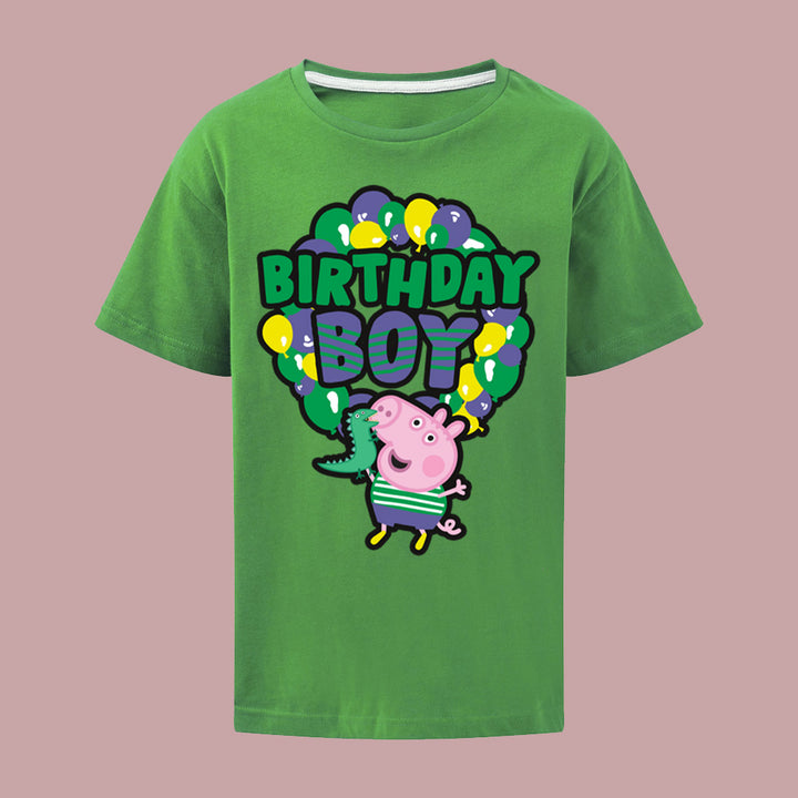 George Pig Birthday Boy Balloons T-Shirt