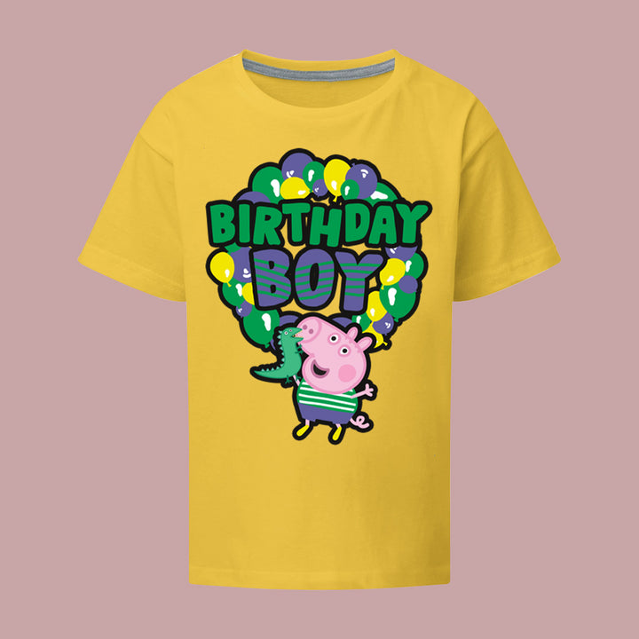 George Pig Birthday Boy Balloons T-Shirt