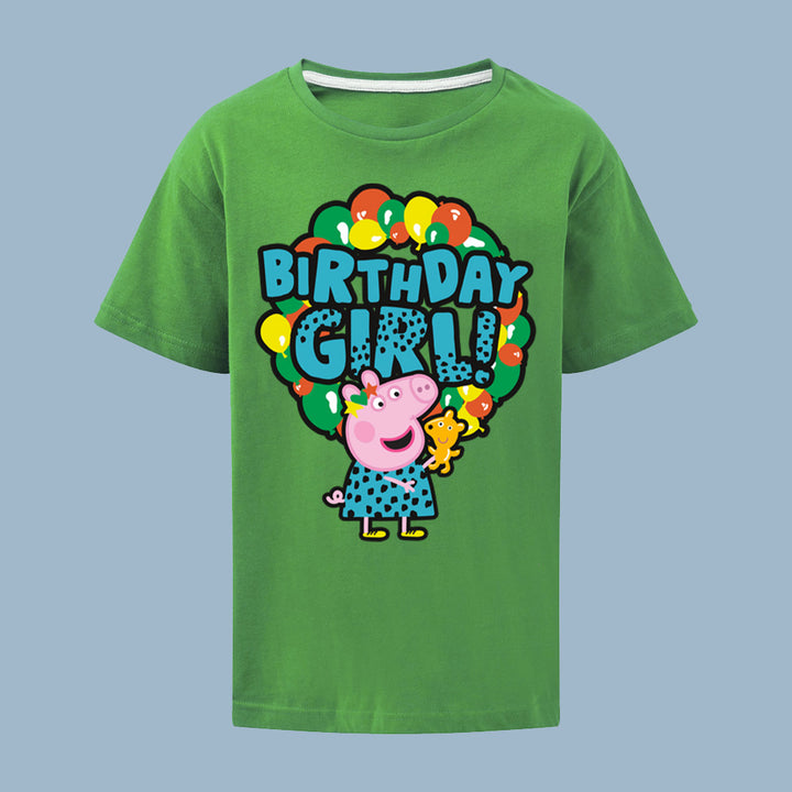 Peppa Pig Birthday Girl Balloons T-Shirt