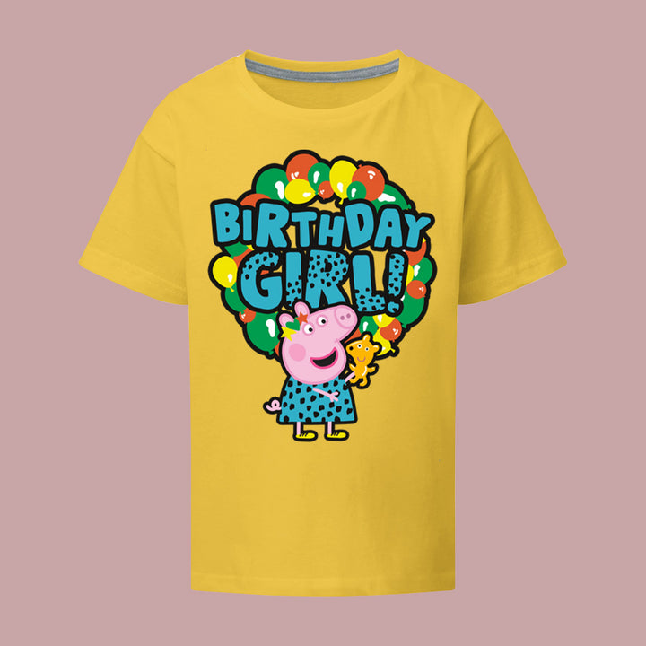 Peppa Pig Birthday Girl Balloons T-Shirt