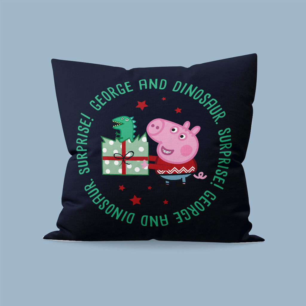 Surprise! George and Dinosaur Cushion