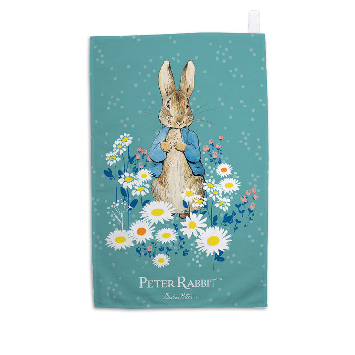 Peter in Daisies Tea Towel