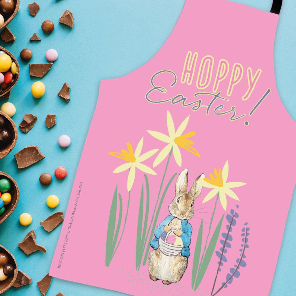 Hoppy Easter Pink Apron