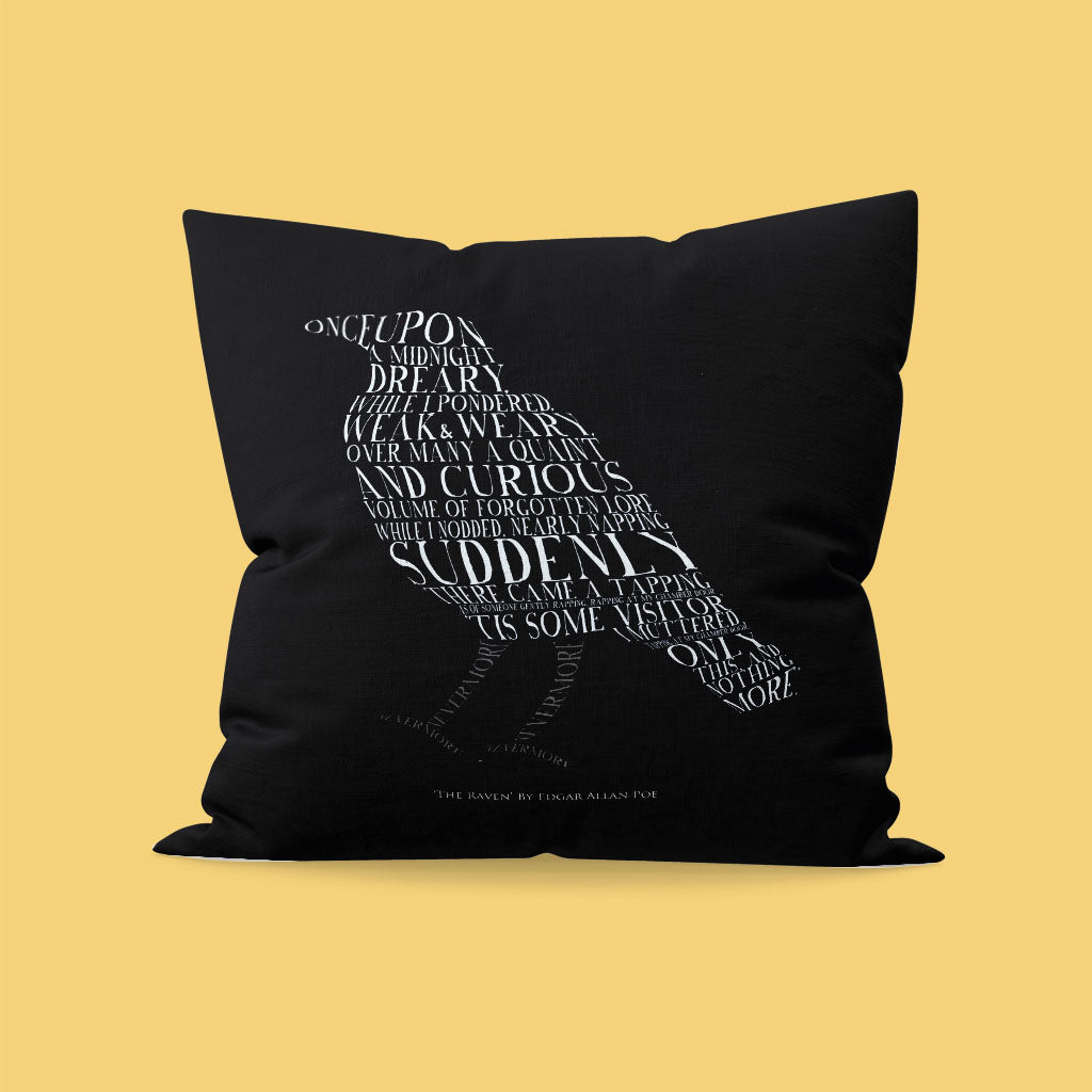 Edgar Allan Poe Quote - The Raven Cushion