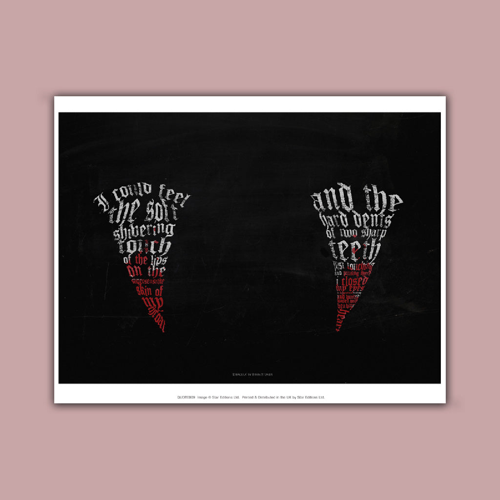 Bram Stoker Quote - Dracula Art Print