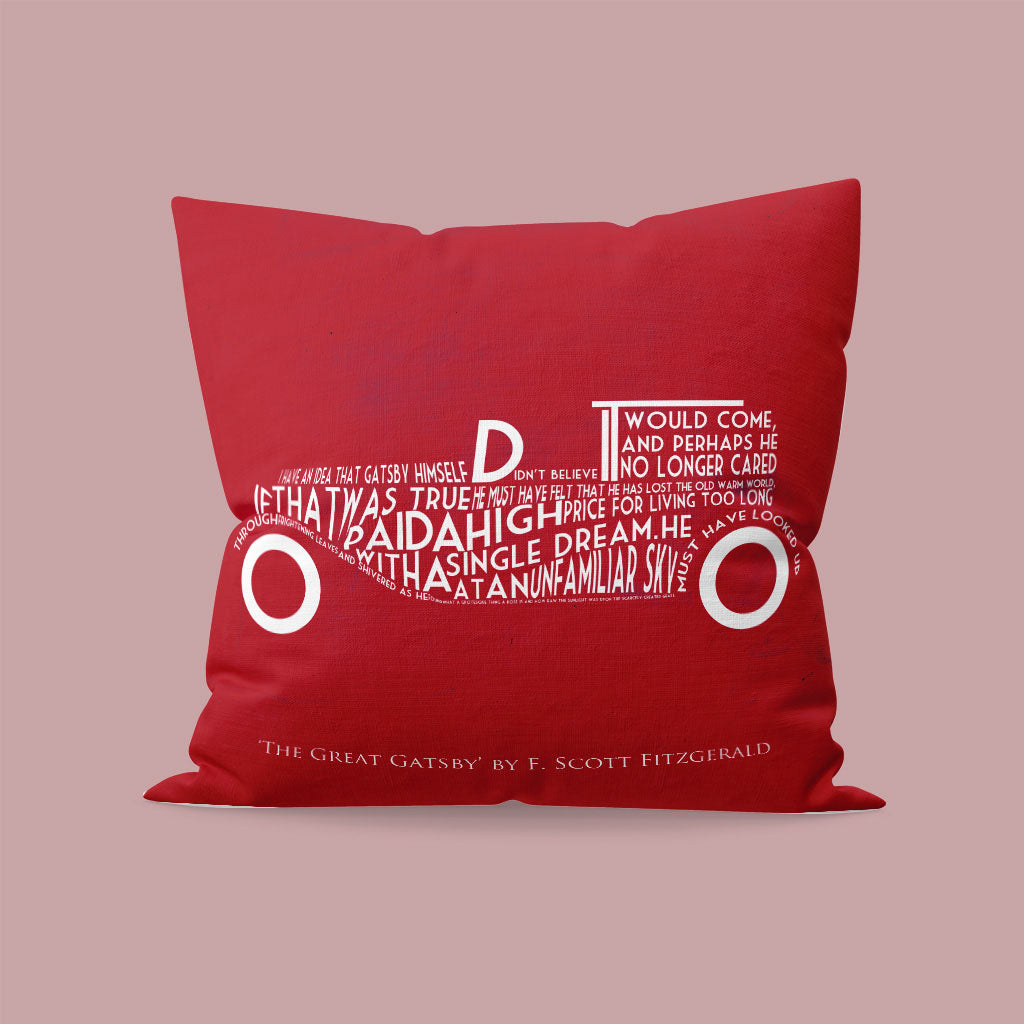 F. Scott Fitzgerald Quote - The Great Gatsby Cushion