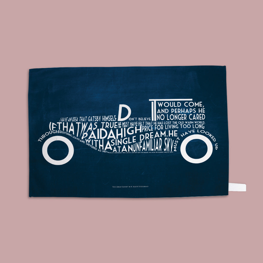F. Scott Fitzgerald Quote - The Great Gatsby Tea Towel