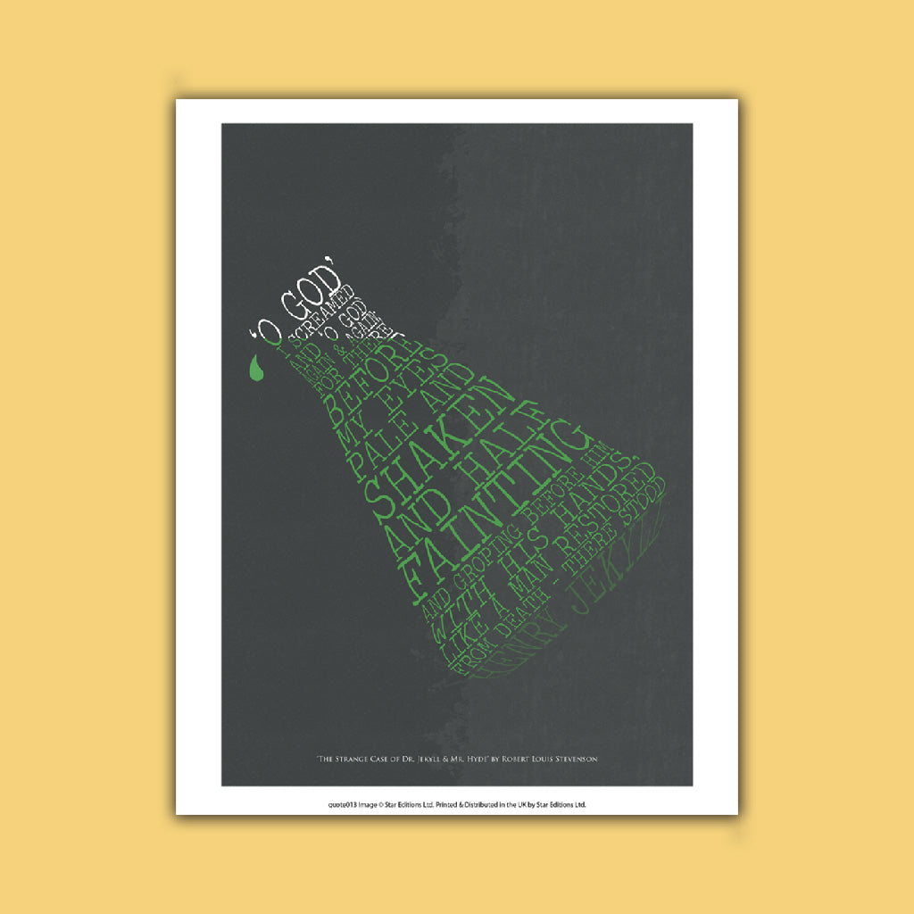 Jekyll and Hyde Quote - Robert Louis Stevenson Art Print