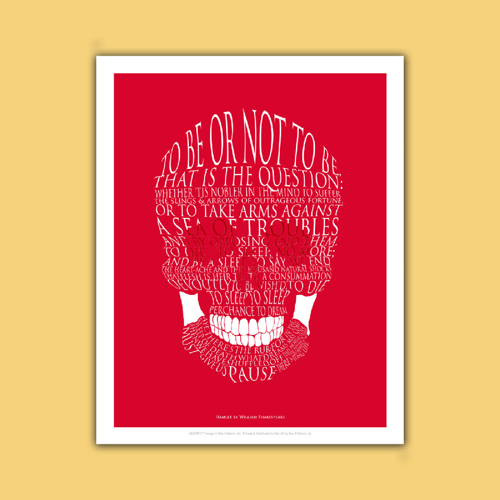 William Shakespeare quote - Hamlet Art Print