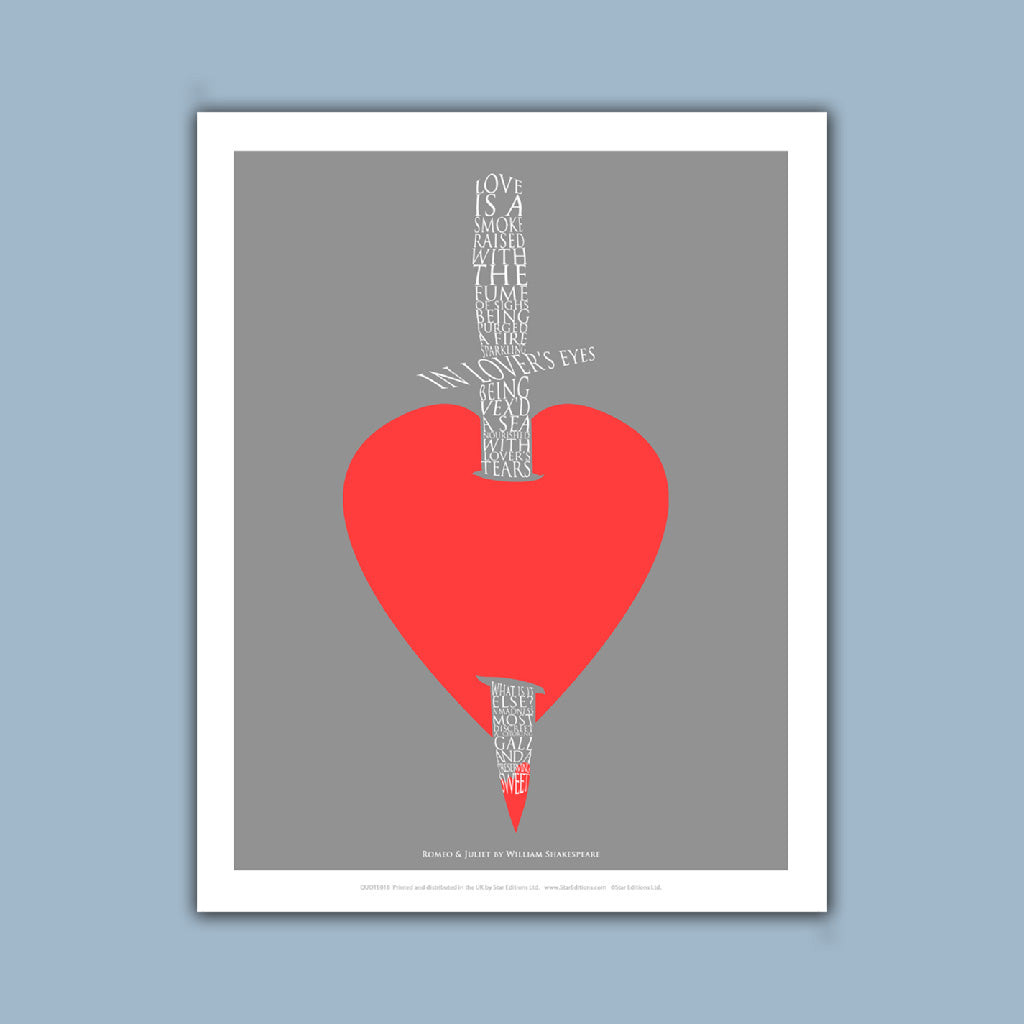William Shakespeare quote - Romeo and Juliet Art Print