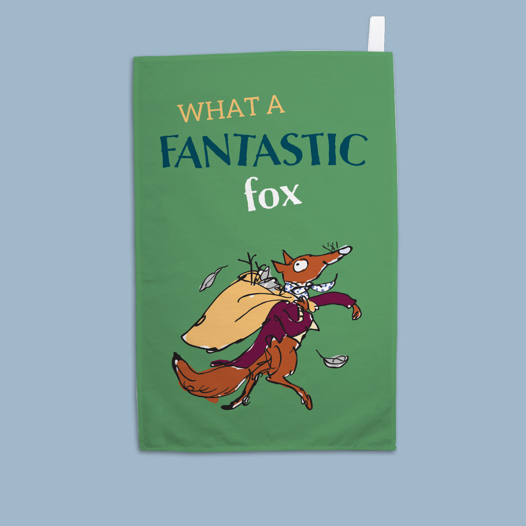 Roald Dahl quote 2 - Fantastic Mr Fox Tea Towel