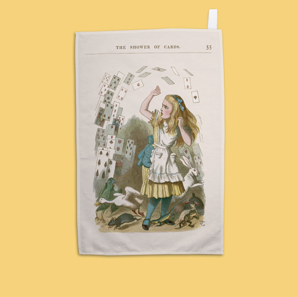 The Shower Of Cards 55 Tea Towel