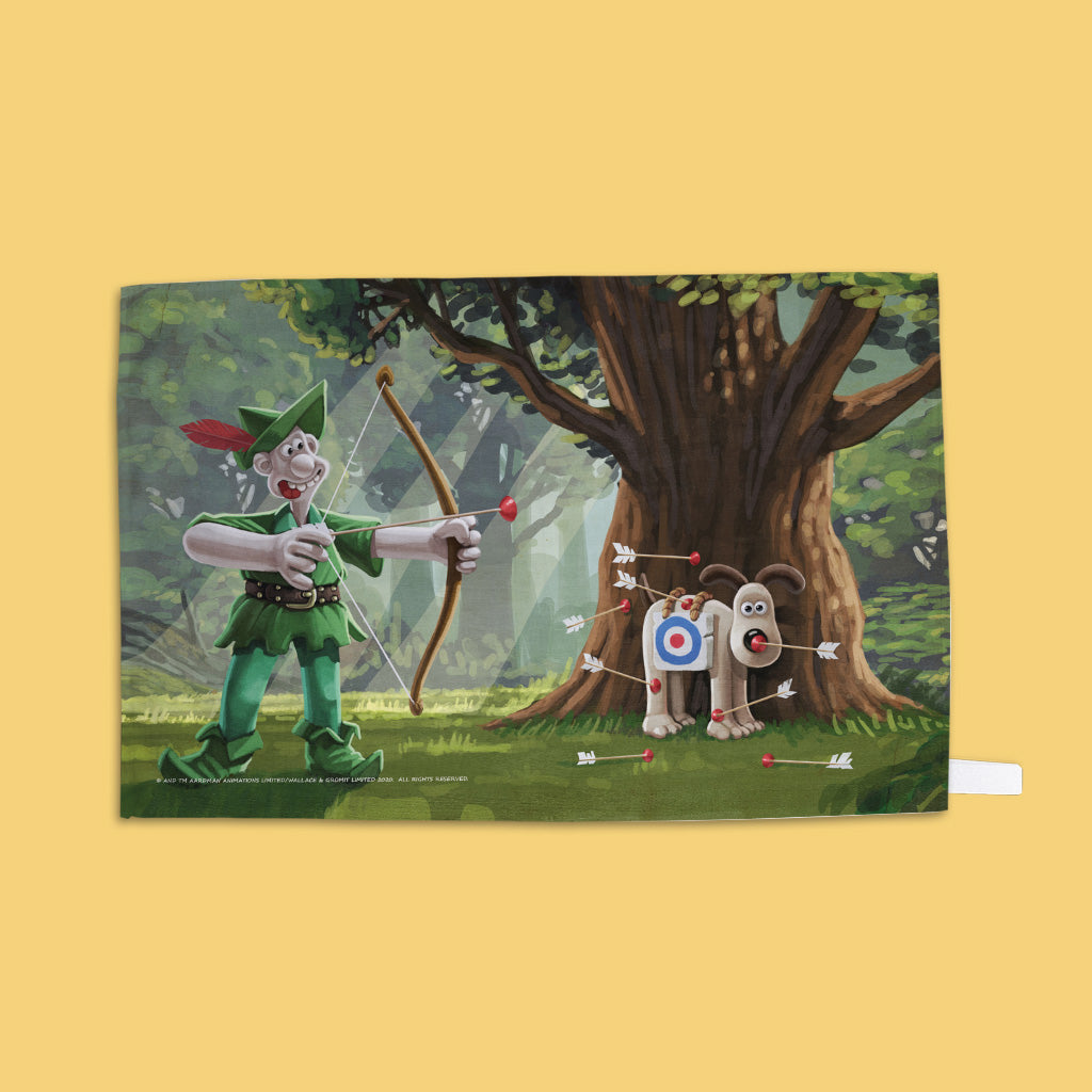 Wallace and Wallace visit Nottingham Forest Tea Towel