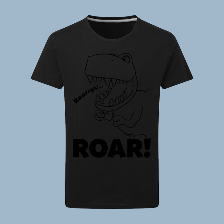 Dinosaur Roar Lineart T-Shirt
