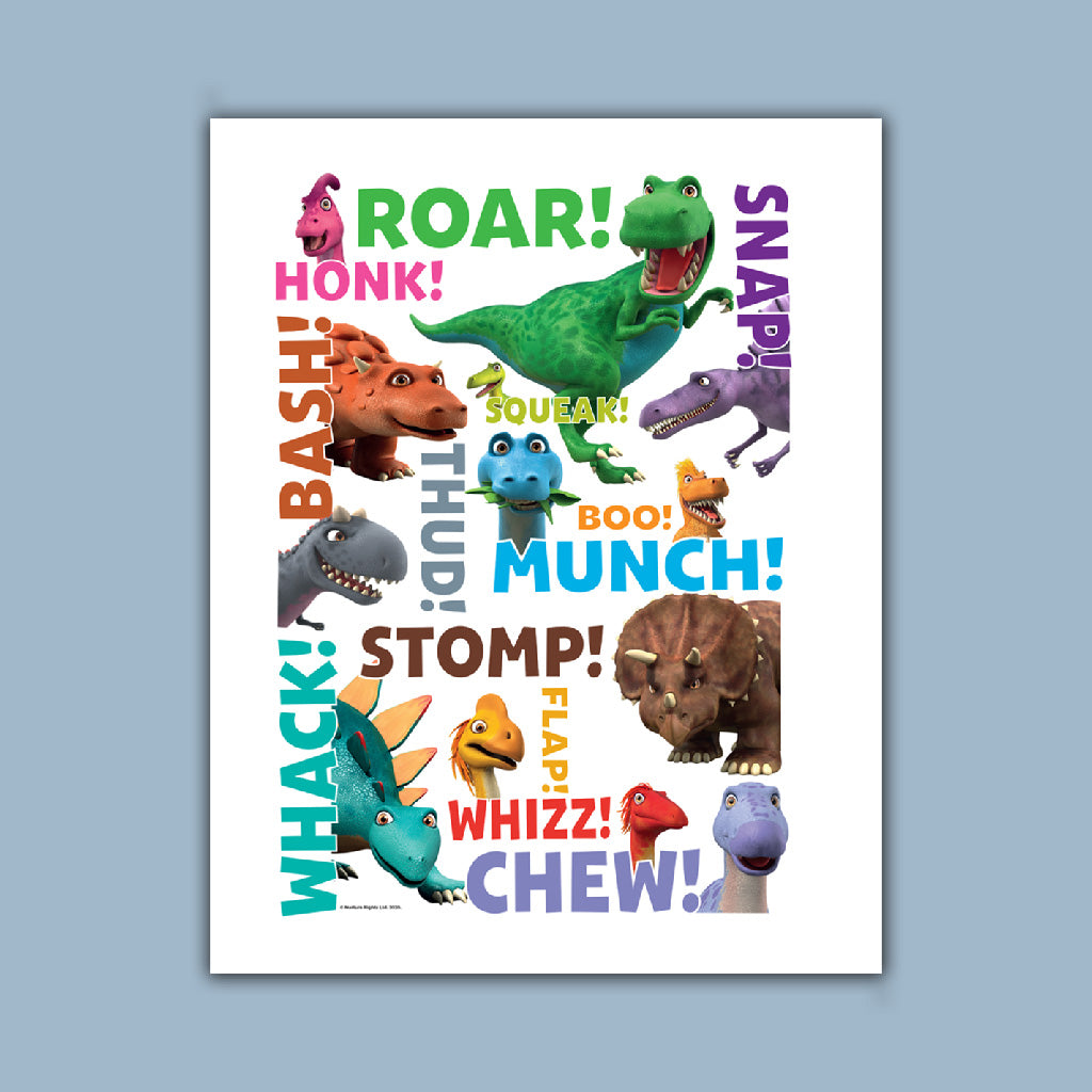 Dinosaur Roar Names Art Print