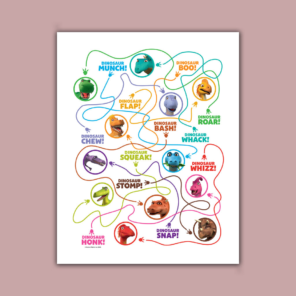 Dinosaur Roar Puzzle Art Print