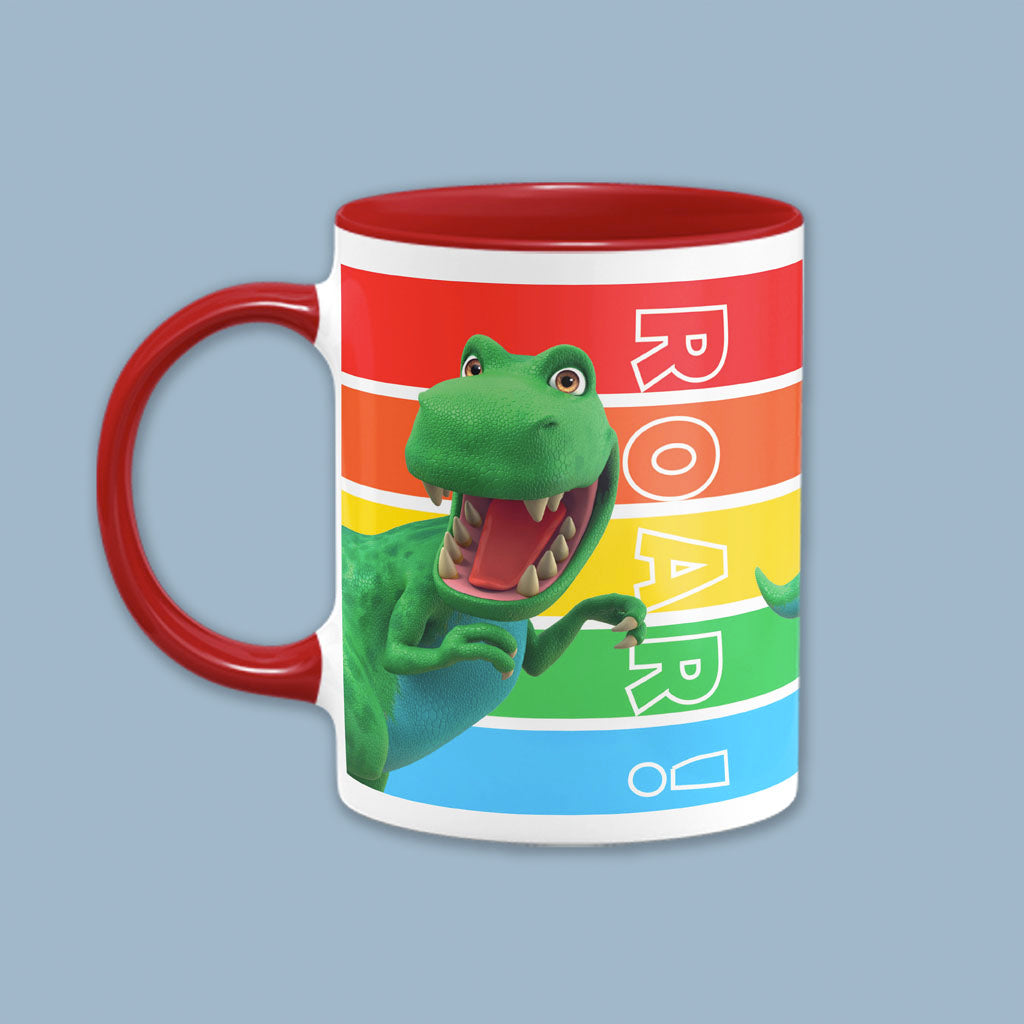 Dinosaur Roar Stripes Coloured Insert Mug