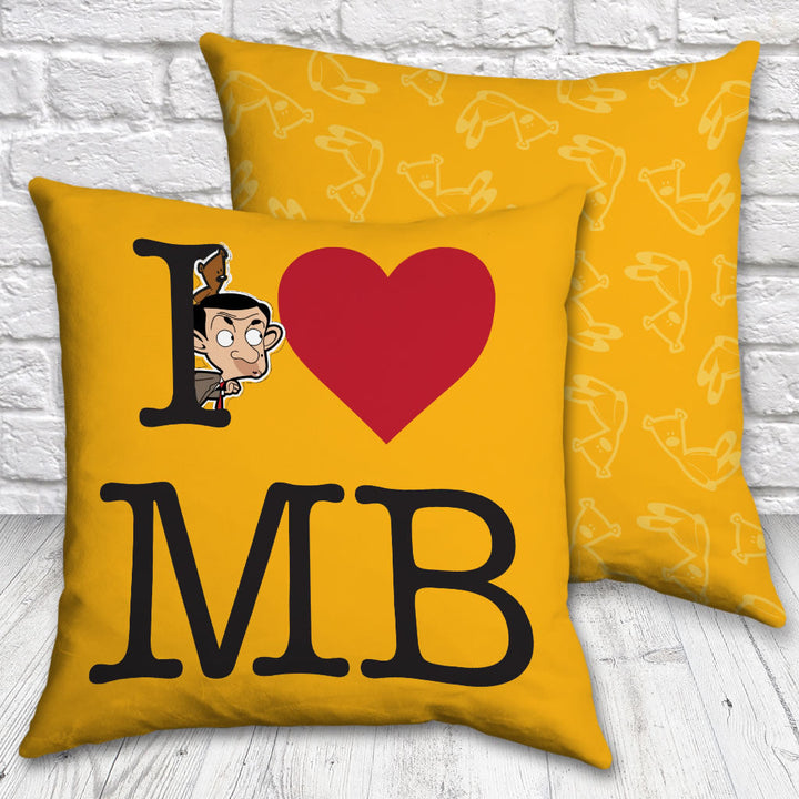 I Heart Mr Bean Cushion