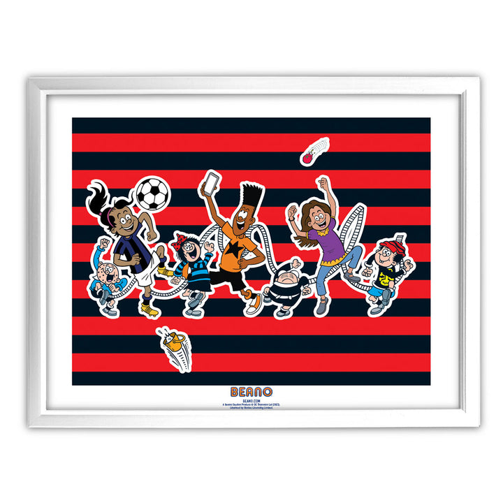 Bash Street Kids in Black & Red Art Print