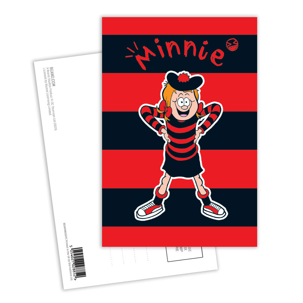 Minnie the Rebelle Black & Red Postcards - Pack of 8