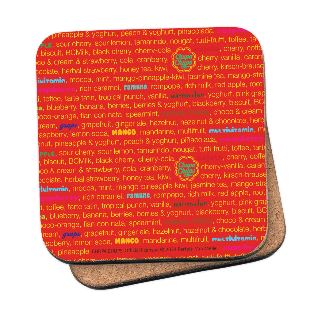 Chupa Chups Red/Yellow Flavours Coaster