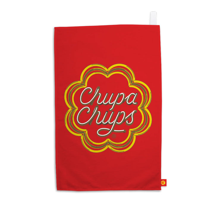 Chupa Chups Neon Sign Red Tea Towel