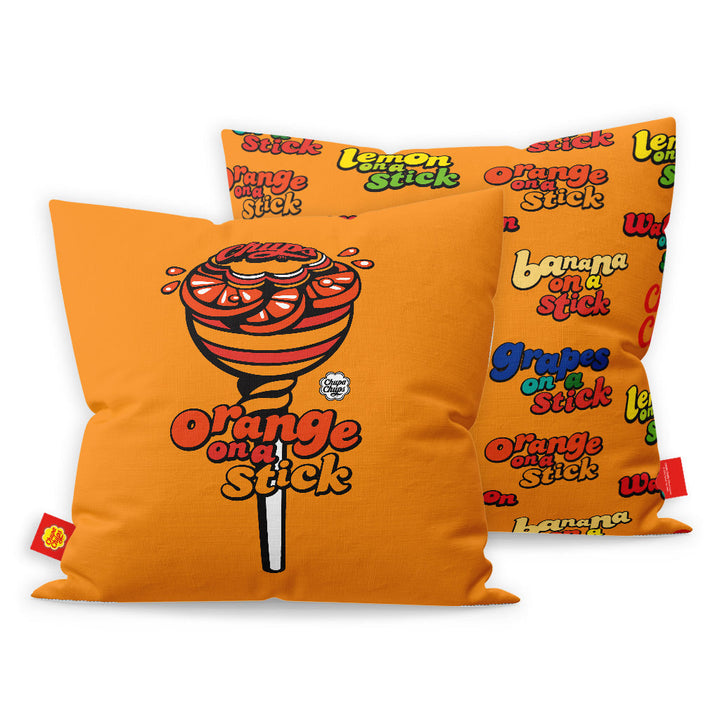 Chupa Chups Orange on a Stick Cushion