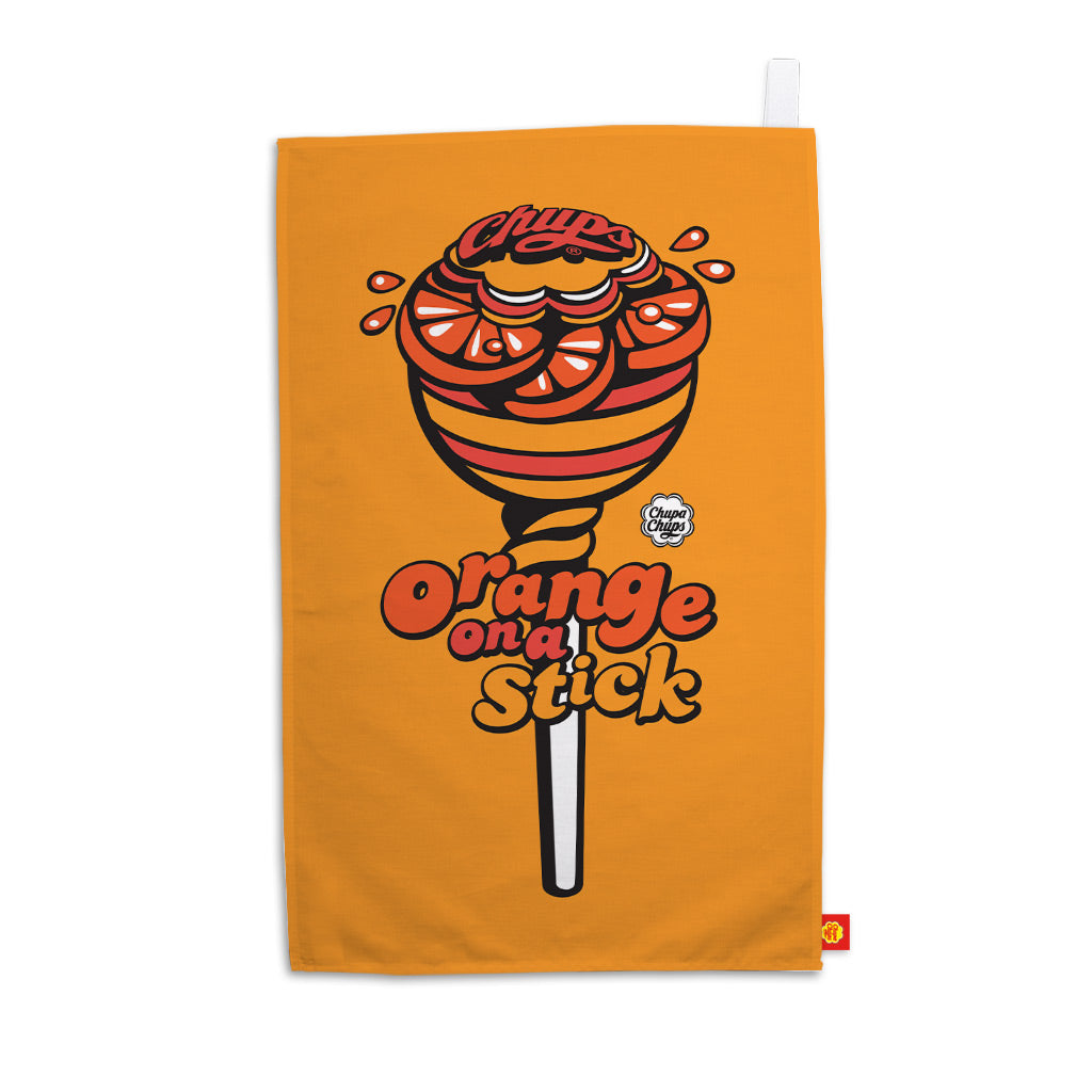 Chupa Chups Orange on a Stick Tea Towel