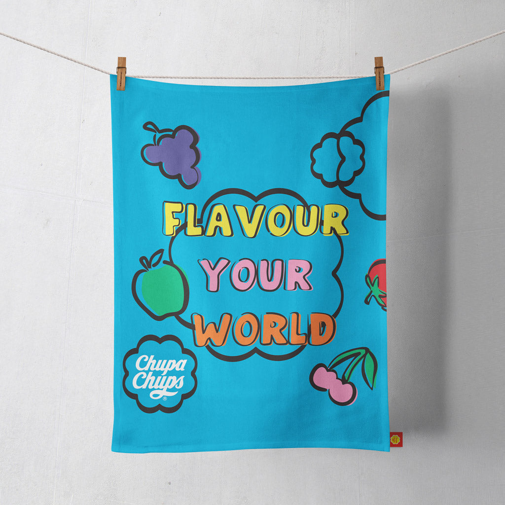 Chupa Chups Flavour Your World Tea Towel