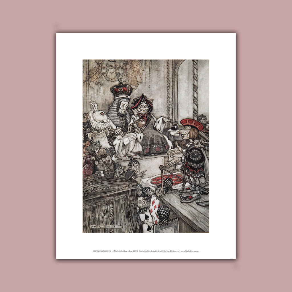 Alice in Wonderland - King and Queen Art Print