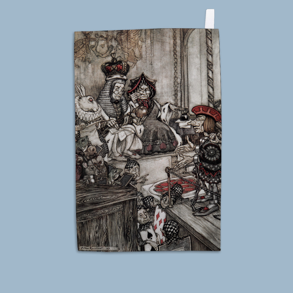 Alice in Wonderland - King and Queen Tea Towel